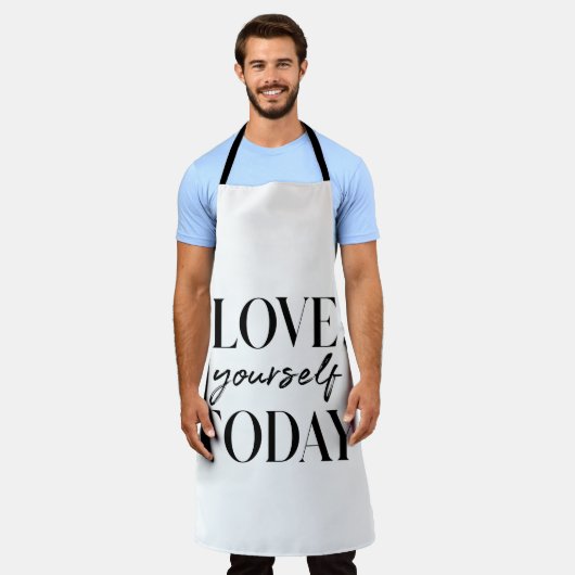 Moderne Liebe Sie selbst heute positiv Zitat Schürze (Getragen)