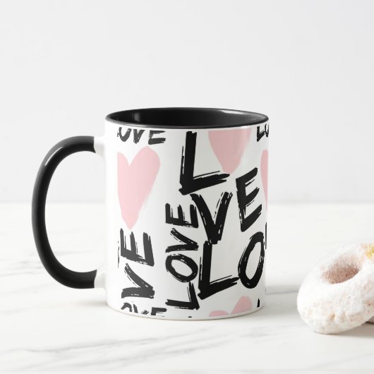 Moderne Liebe Tasse (Mit Donut)