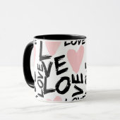 Moderne Liebe Tasse (Vorderseite Links)