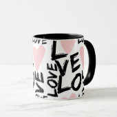 Moderne Liebe Tasse (VorderseiteRechts)
