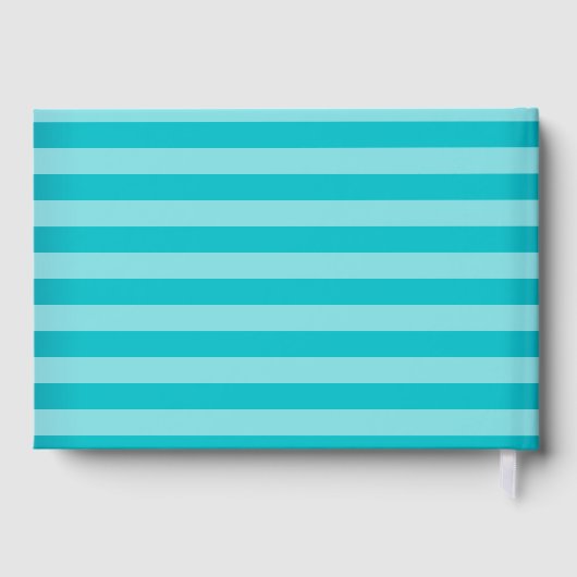 Moderne Liebe - Türkis Wedbook Gästebuch (Rückseite)