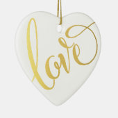 MODERNE LIEBE TYPE niedliche Skripttypografie cool Keramikornament (Rechts)