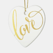 MODERNE LIEBE TYPE niedliche Skripttypografie cool Keramikornament (Links)
