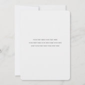 Moderne Liebe und dank Foto Borders Wedding Dankeskarte (Rückseite)