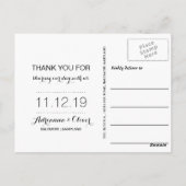 Moderne Liebe und dank handgeschriebener Technik | Postkarte (Rückseite)