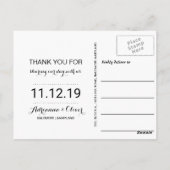 Moderne Liebe und dank handgeschriebener Technik | Postkarte (Rückseite)