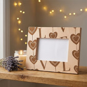 Moderne "LIEBE" und Kunst im Herz Geätzte Rahmen