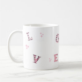 Moderne LIEBE Valentine's Day Custom Fotos Kaffeetasse