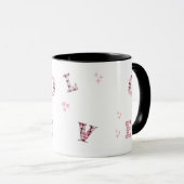 Moderne LIEBE Valentine's Day Custom Fotos Tasse (VorderseiteRechts)