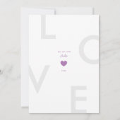 Moderne Liebe Valentine's Day Gradient Ombré Karte (Rückseite)