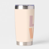 Moderne Liebe Valentines Foto Thermobecher (Vorderseite)