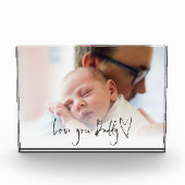Moderne Liebe You Daddy Script Heart Foto Overlay (Vorderseite)