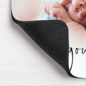 Moderne Liebe You Daddy Script Name Foto Overlay Mousepad (Ecke)