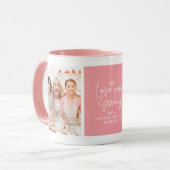 Moderne "Liebe you Granny" 2-Foto Tasse (Vorderseite Links)