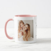 Moderne "Liebe you Mama" 2-Foto Tasse (Links)