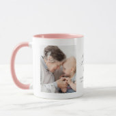 Moderne "Liebe you Nan" 2-Foto Tasse (Links)