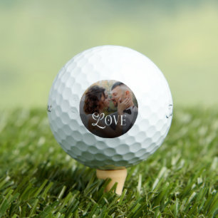 Moderne Liebes-Hochzeitsfotos Geschenke für Paare Golfball