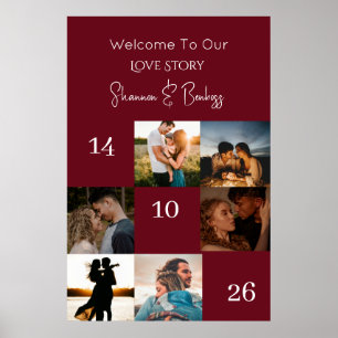 Moderne Liebesgeschichte Verlobung/Hochzeit Foto Poster