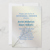 Moderne Liebesvögel rustikale Landhochzeit Einladung (Rückseite)