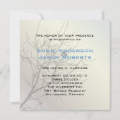 Moderne Liebesvögel rustikale Landhochzeit Einladung (Rückseite)