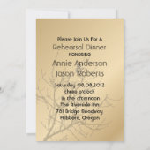 Moderne Liebesvögel rustikale Landhochzeit Einladung (Rückseite)