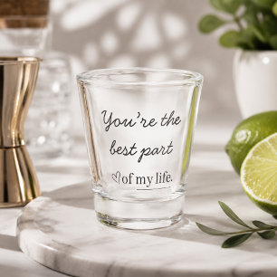 Moderne Liebeszitat-Shotgläser Schnapsglas
