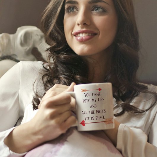 Moderne, liebevolle Text-Kaffee-Tasse Kaffeetasse