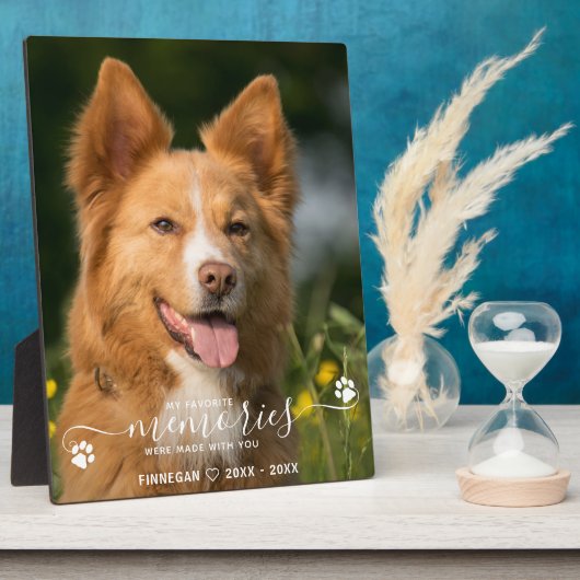 Moderne Lieblings-Erinnerungen Personalisierter Ha Fotoplatte (Seite)