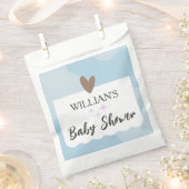 Moderne Light Blue Little Star Baby Dusche Geschenktütchen (Ausgeschnitten)