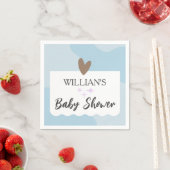 Moderne Light Blue Little Star Baby Dusche Serviette (Beispiel)