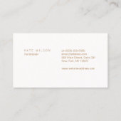 Moderne Light Pink Hair Stylist Salon Scheren Visitenkarte (Rückseite)