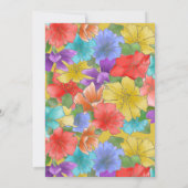 Moderne Lila Aquarellblume 21. Geburtstag Einladung (Rückseite)