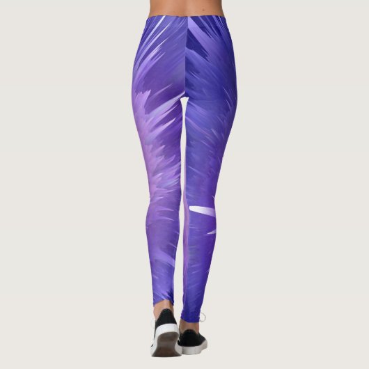 Moderne, Lila Athletic Workout Leggings (Rückseite)