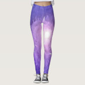 Moderne, Lila Athletic Workout Leggings (Vorderseite)