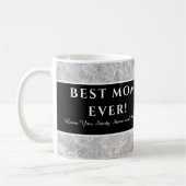 Moderne Lila "Beste Mutter aller Zeiten" Muttersch Kaffeetasse (Links)