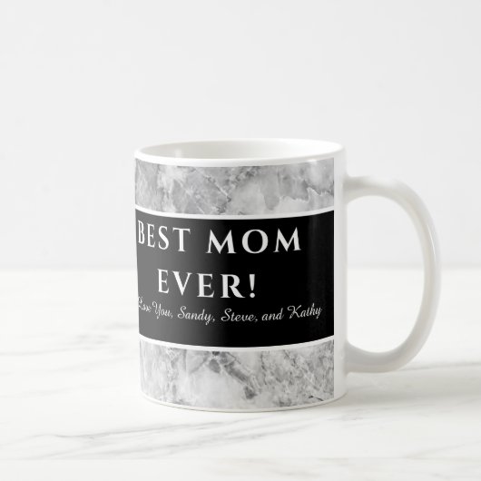 Moderne Lila "Beste Mutter aller Zeiten" Muttersch Kaffeetasse (Rechts)