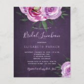 Moderne lila Blumendusche (Vorderseite)