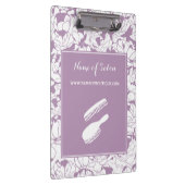 Moderne Lila Blumenhaare und Beauty-Boutique Klemmbrett (Rechts)