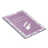 Moderne Lila Blumenhaare und Beauty-Boutique Notizblock (Rechte Seite)