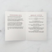 Moderne Lila Blüte in der Gedächtnisbeerdigung Programm (Innenseite)