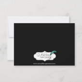 Moderne Lila Calla Liability Response Card RSVP Karte (Rückseite)