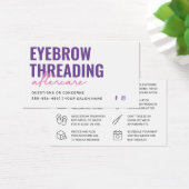 Moderne Lila, einfache Eyebrow-Threading-Nachsorge (Schreibtisch)