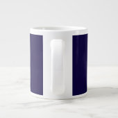 Moderne Lila Farben | Cooler Name und Monogramm Jumbo-Tasse (Rückseite)