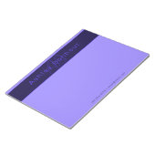 Moderne Lila Farben | Cooler Name und Monogramm Notizblock (angewinkelt)