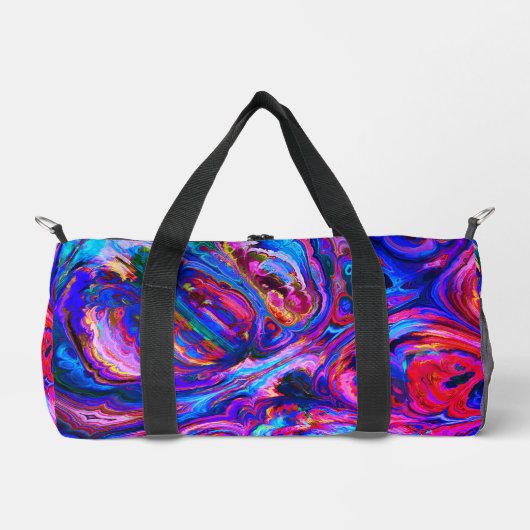 Moderne Lila Farbpalette Duffle Bag (Vorderseite)