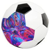 Moderne Lila Farbpalette Fußball (Dreiviertel)