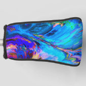 Moderne Lila Farbpalette Golf Headcover (Vorderseite)