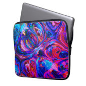 Moderne Lila Farbpalette Laptopschutzhülle (Vorderseite Links)