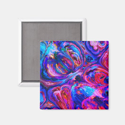 Moderne Lila Farbpalette Magnet (Vorderseite/Rückseite)