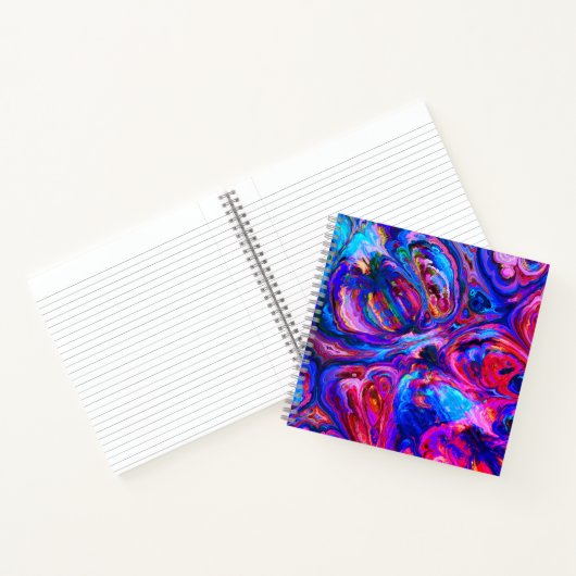 Moderne Lila Farbpalette Notizblock (Innenseite)